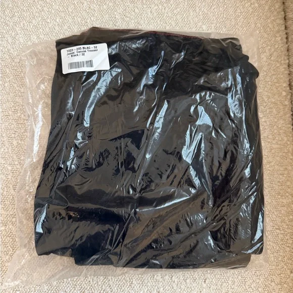 Raleigh Denim Jones Canvas Trouser Black Chino Size 32x34